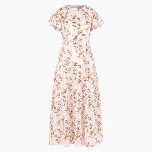 Hill House Home The Dominique Dress - Pink Bluebonnet Size L